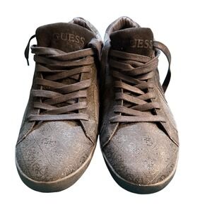 Guess Mens Gm Jocino 2‎ Black Embossed Logo Sneakers Shoes Size 13M